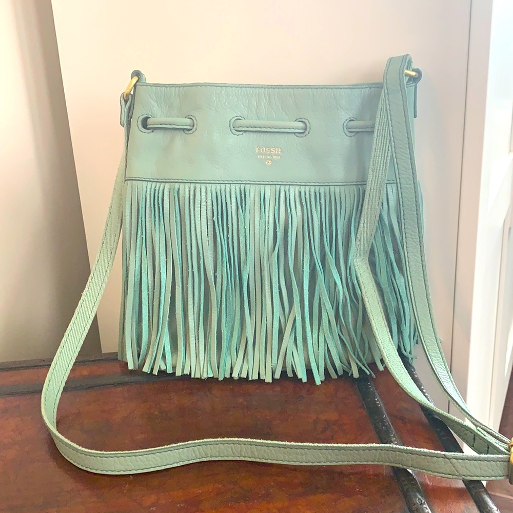 Fossil Crossbody Fringe Bag